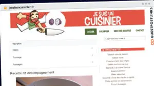Publish Guest Post on jesuisuncuisinier.fr