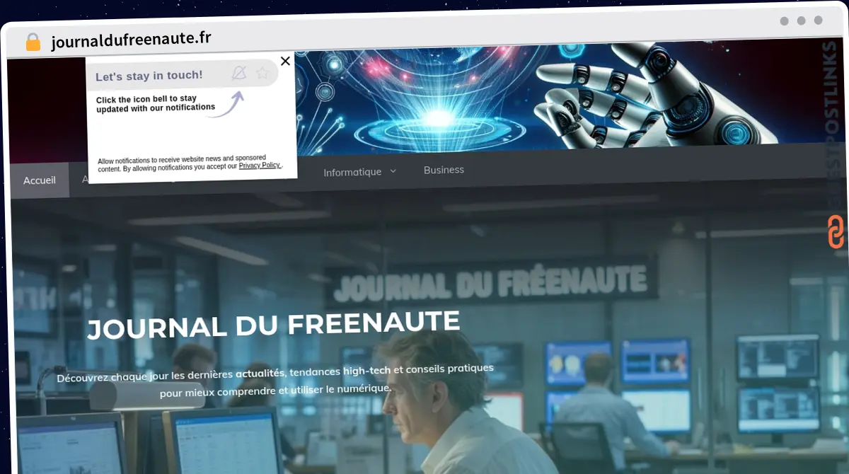 Publish Guest Post on journaldufreenaute.fr
