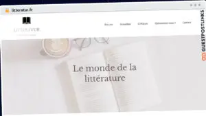 Publish Guest Post on litteratur.fr