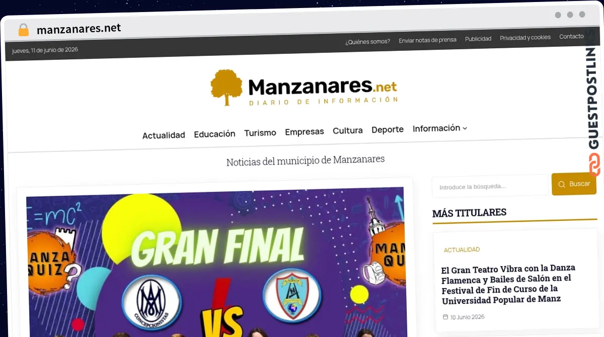 Publish Guest Post on manzanares.net