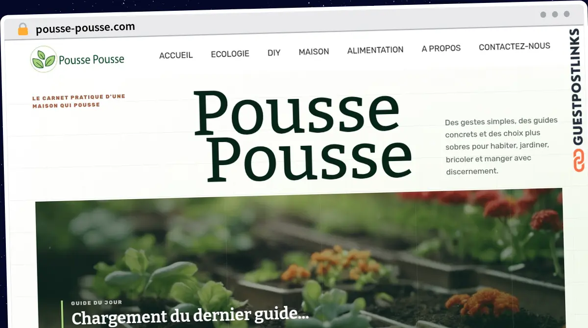 Publish Guest Post on pousse-pousse.com