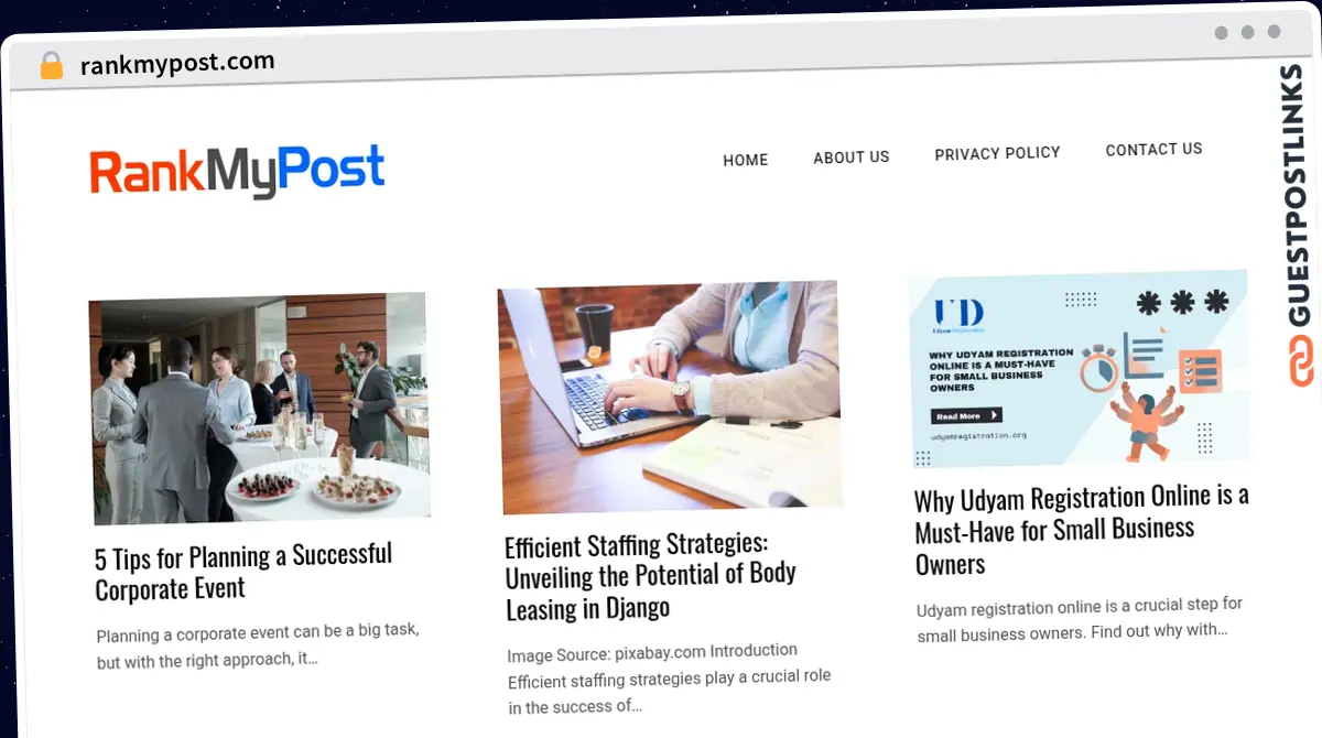 Publish Guest Post on rankmypost.com