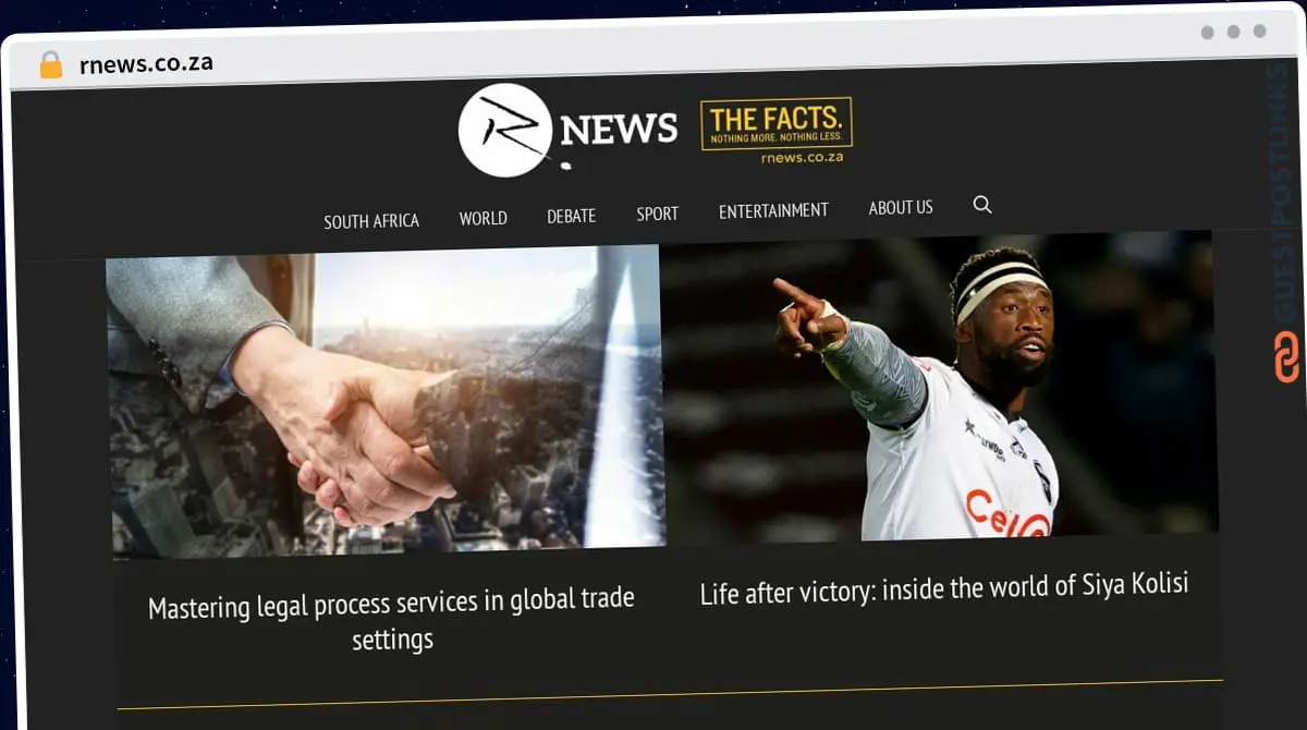 Publish Guest Post on rnews.co.za