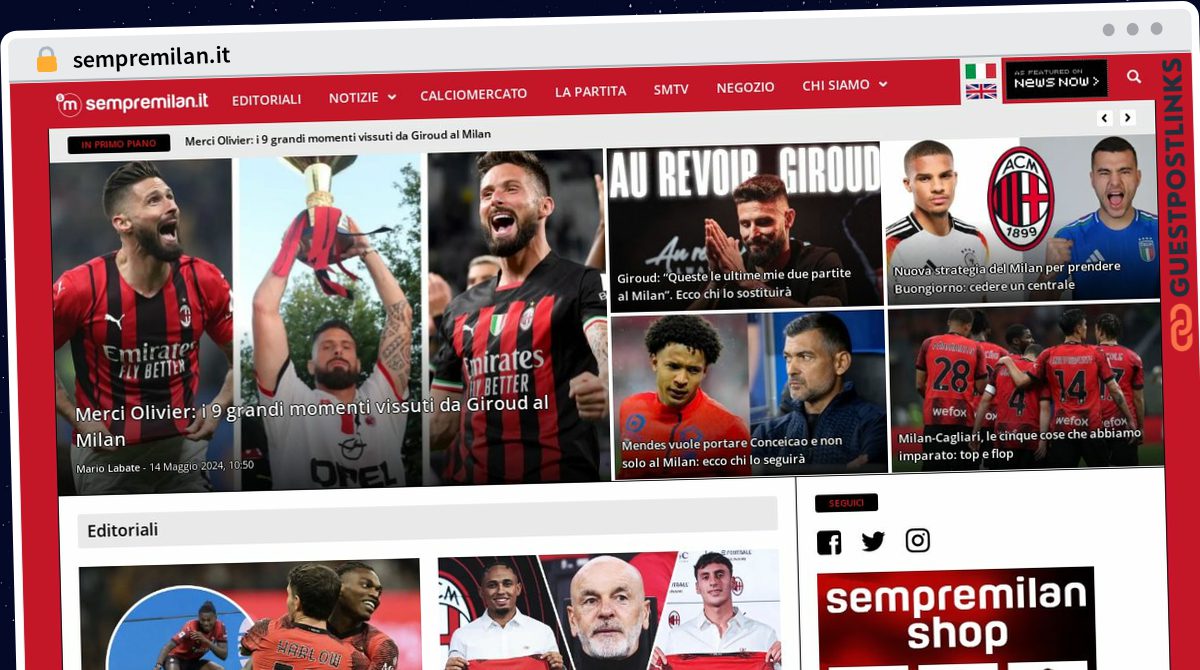 Publish Guest Post on sempremilan.it