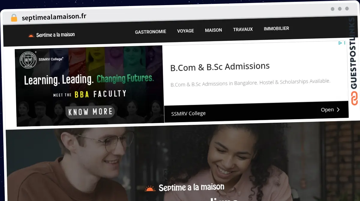 Publish Guest Post on septimealamaison.fr