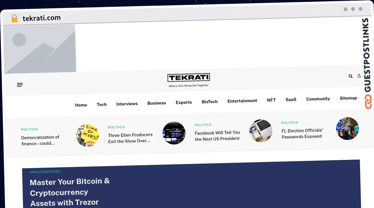 Publish Guest Post on tekrati.com
