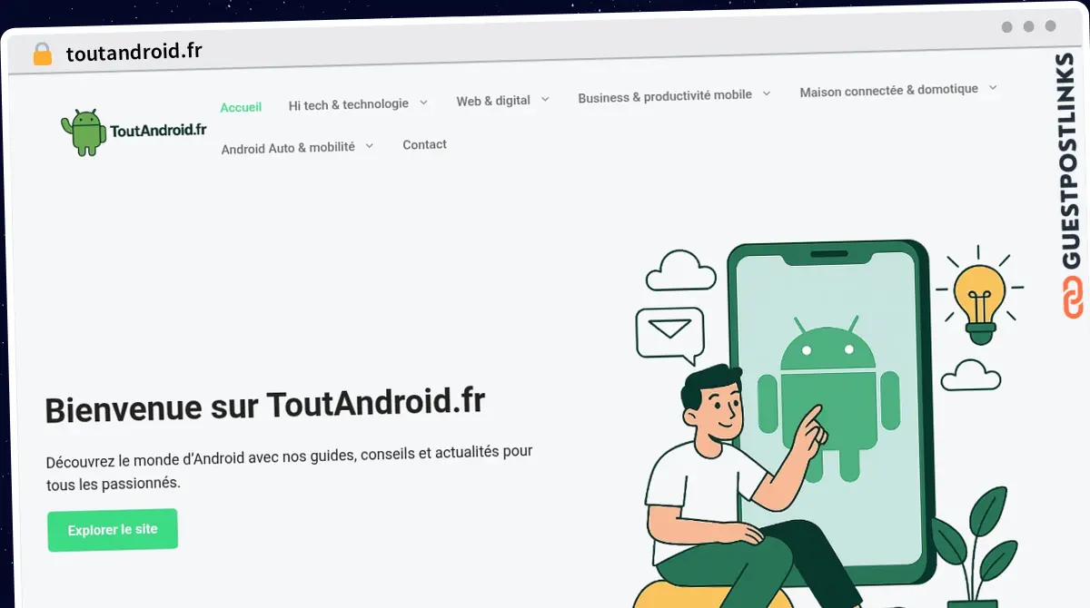 Publish Guest Post on toutandroid.fr