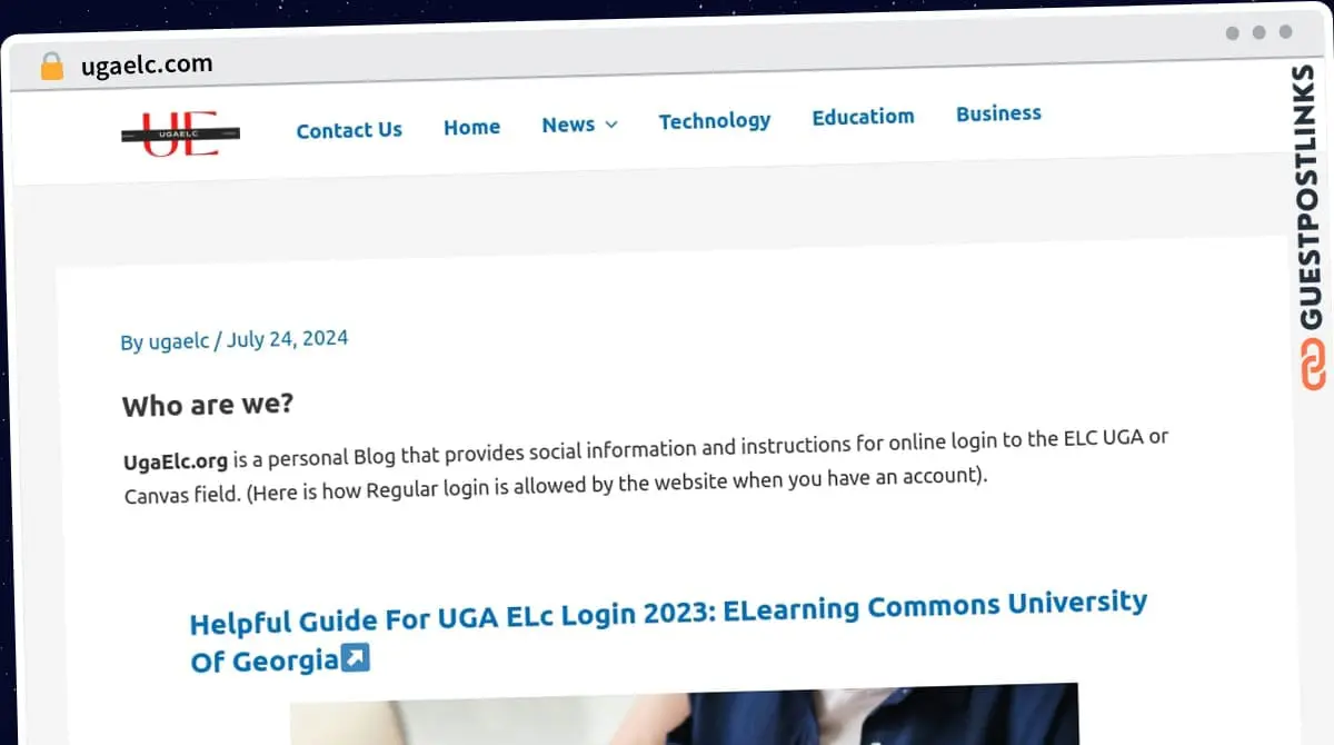 Publish Guest Post on ugaelc.com