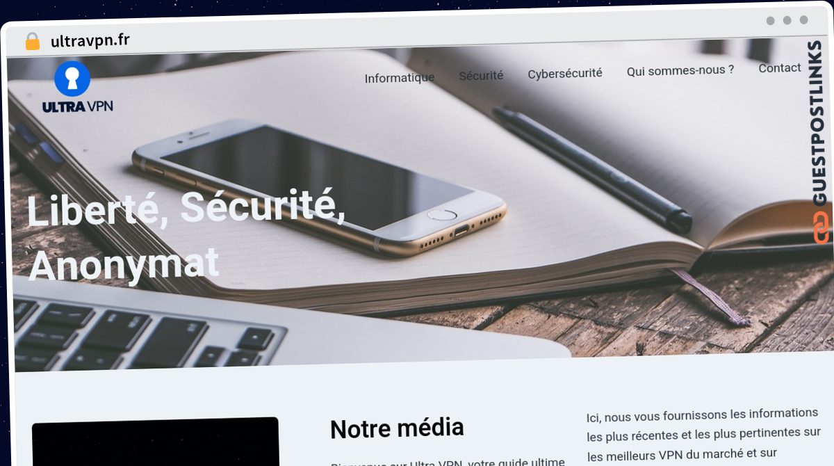Publish Guest Post on ultravpn.fr