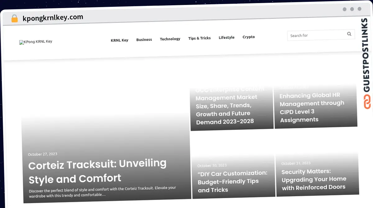 Publish Guest Post on kpongkrnlkey.com