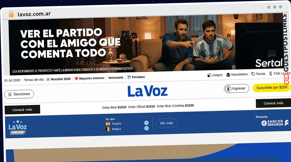 Publish Guest Post on lavoz.com.ar