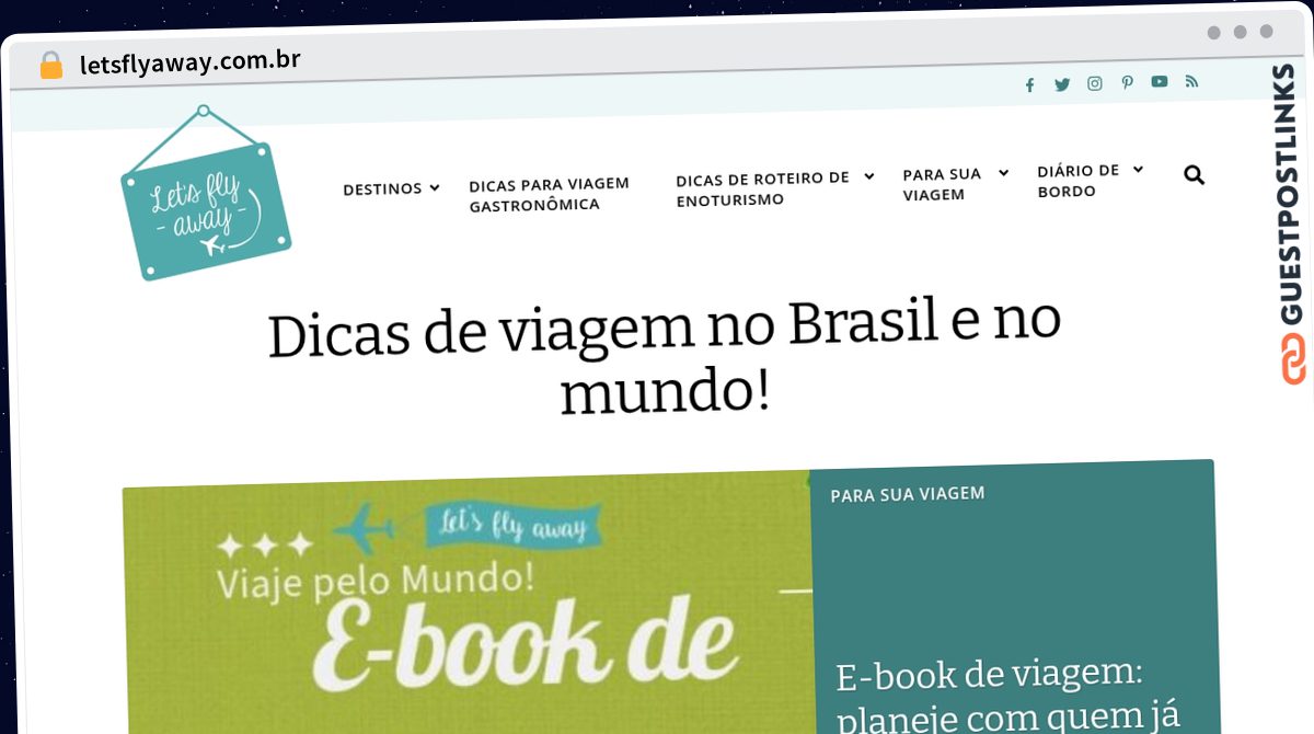Publish Guest Post on letsflyaway.com.br
