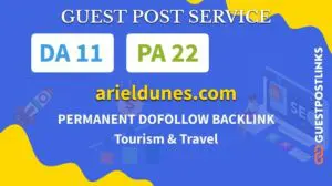 Buy Guest Post on arieldunes.com
