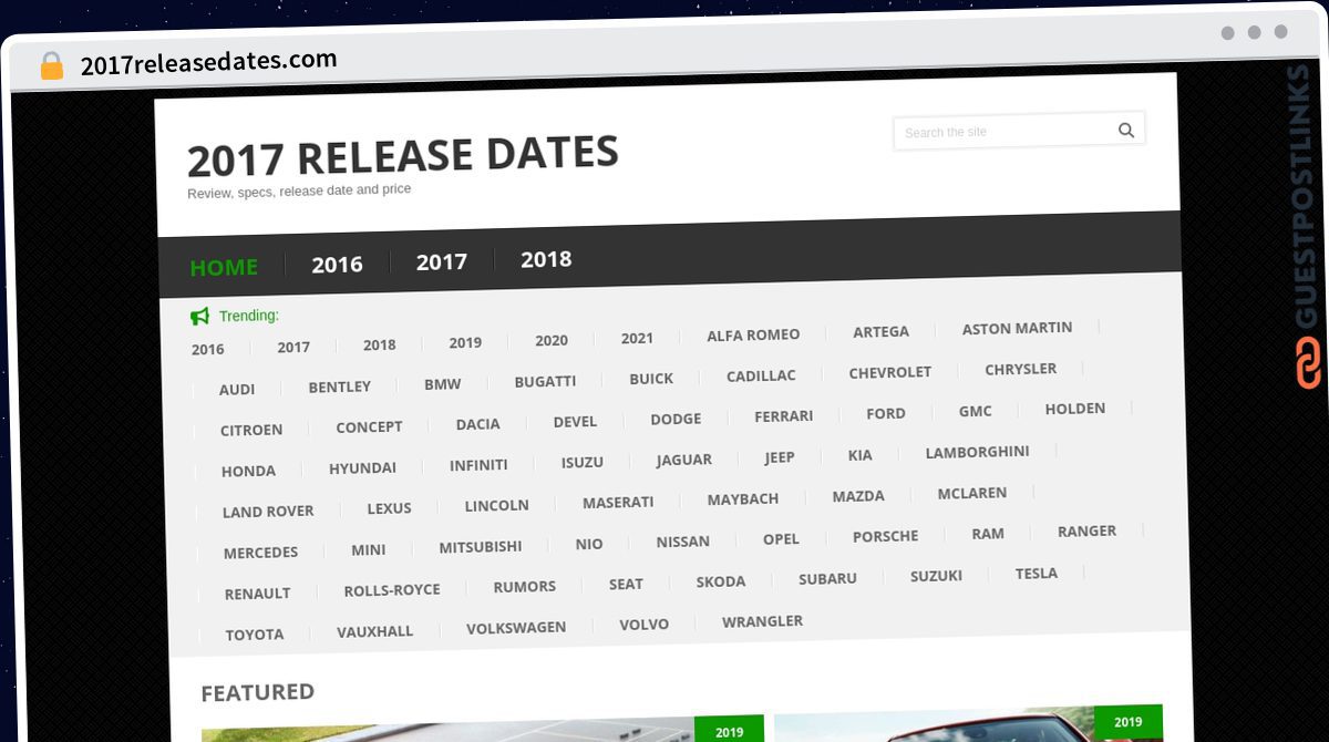 Publish Guest Post on 2017releasedates.com