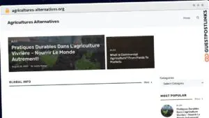 Publish Guest Post on agricultures-alternatives.org