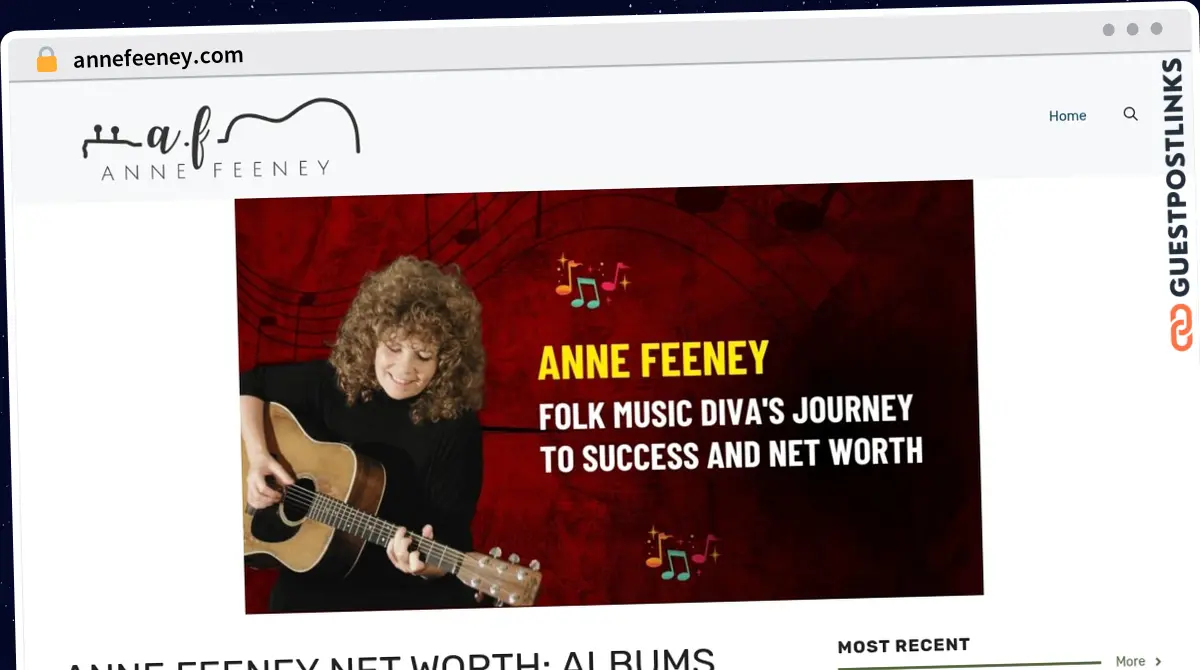 Publish Guest Post on annefeeney.com