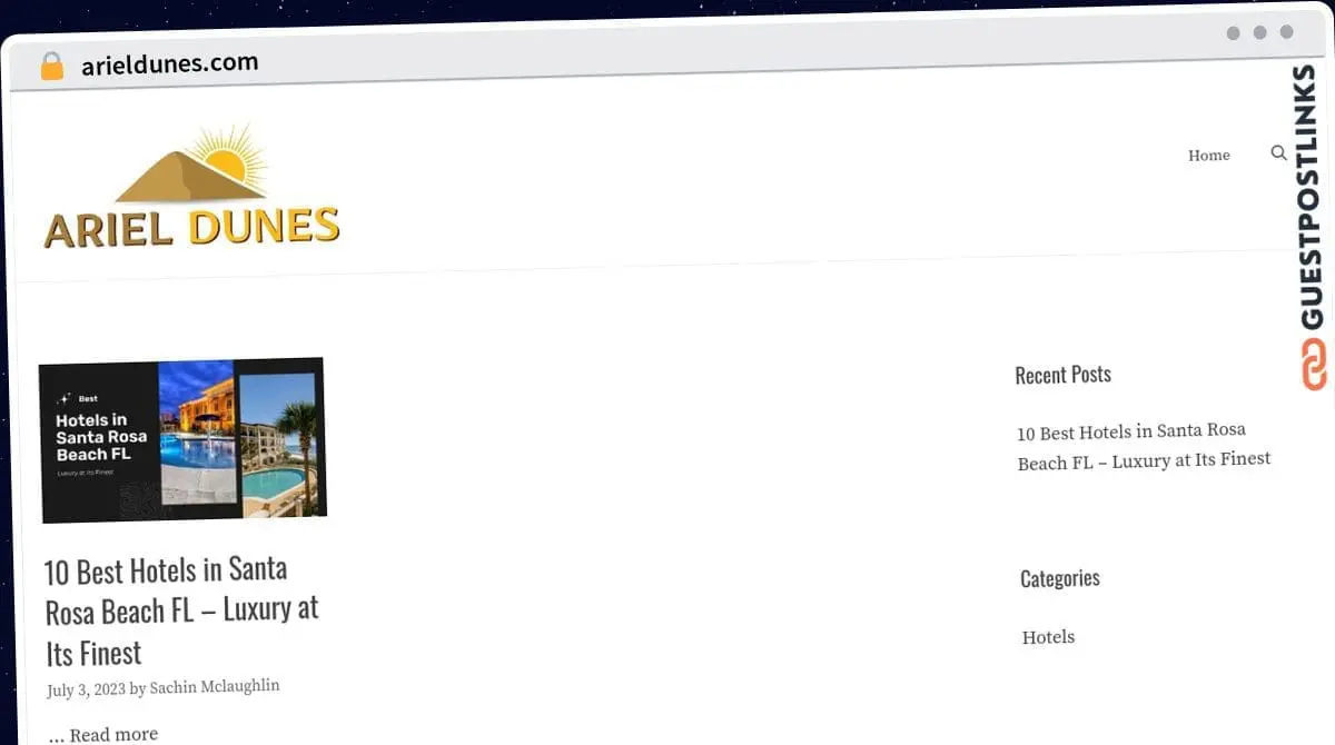 Publish Guest Post on arieldunes.com