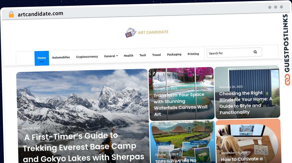 Publish Guest Post on artcandidate.com