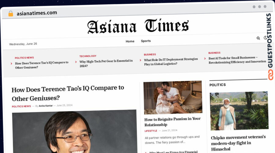 Publish Guest Post on asianatimes.com