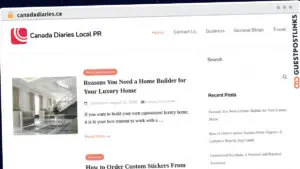 Publish Guest Post on canadadiaries.ca