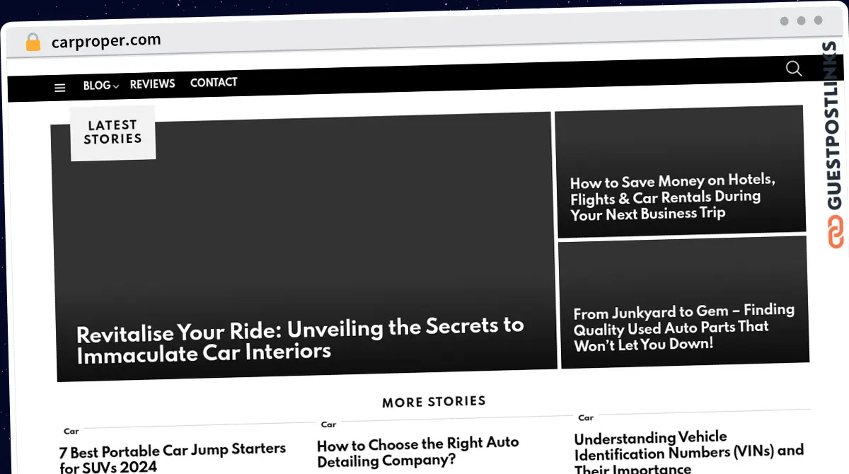 Publish Guest Post on carproper.com