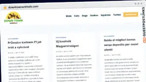 Publish Guest Post on downtownanimals.com