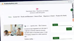 Publish Guest Post on firstfamilydiary.com