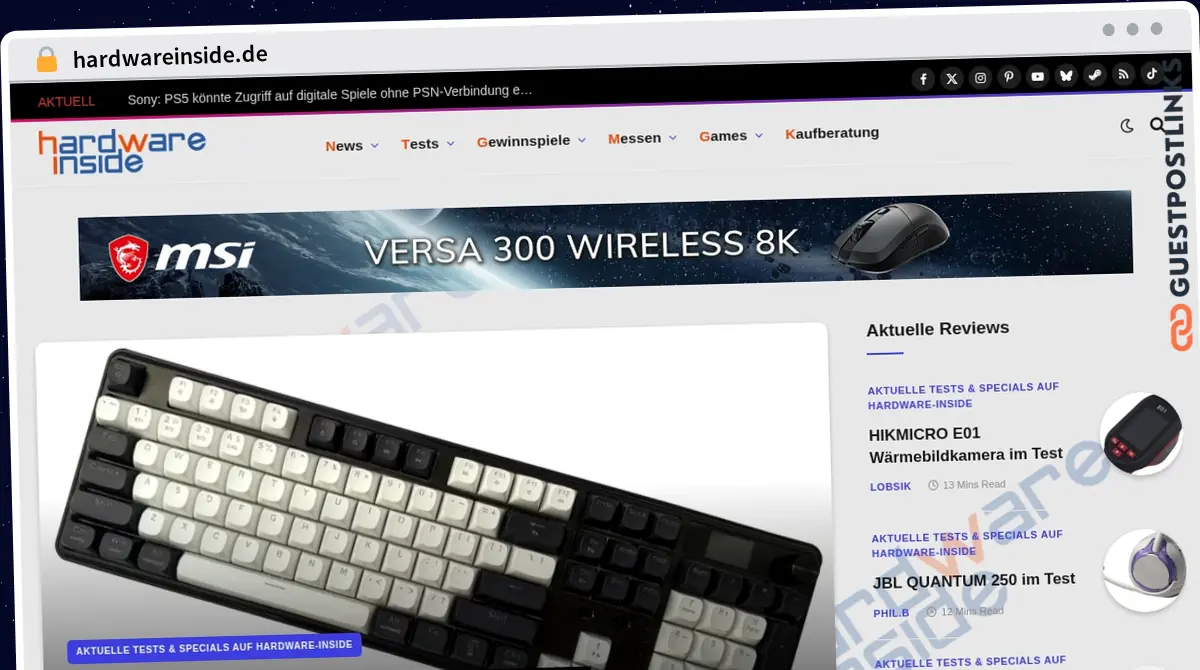 Publish Guest Post on hardwareinside.de