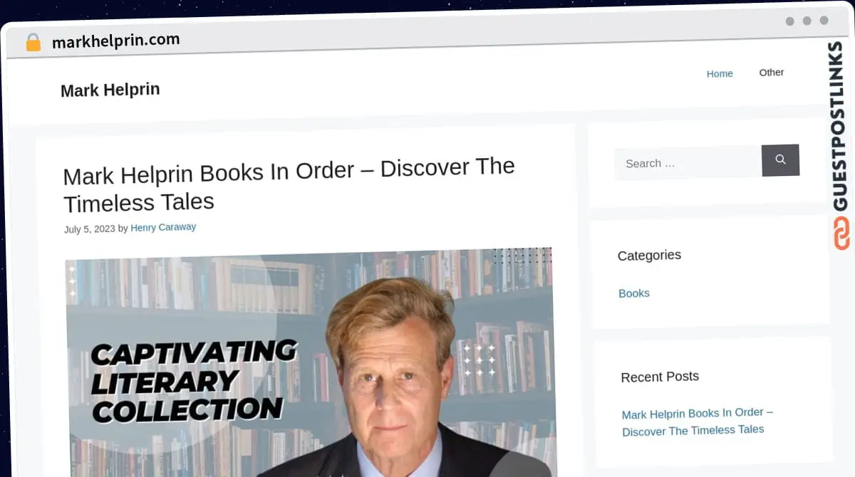 Publish Guest Post on markhelprin.com