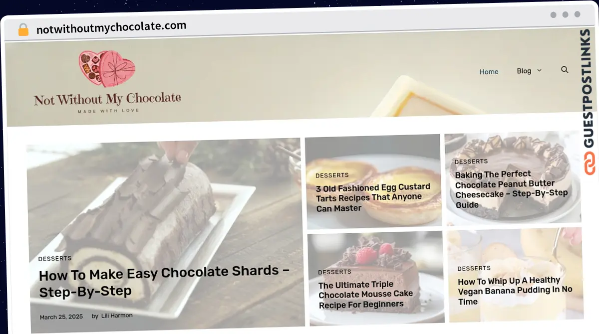 Publish Guest Post on notwithoutmychocolate.com
