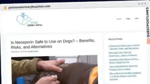 Publish Guest Post on petsrusveterinaryhospitals.com