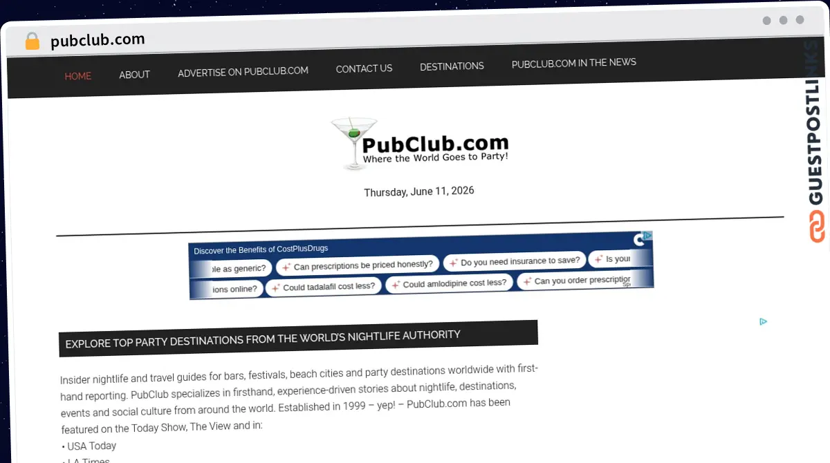 Publish Guest Post on pubclub.com