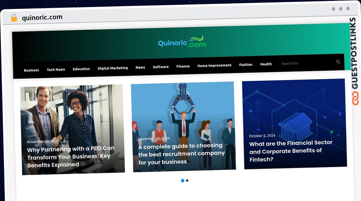 Publish Guest Post on quinoric.com