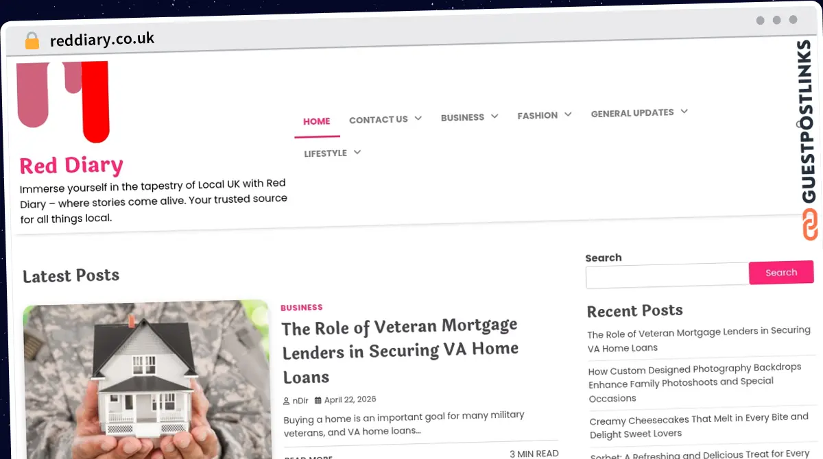 Publish Guest Post on reddiary.co.uk