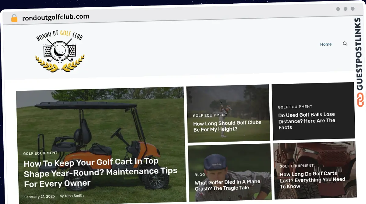 Publish Guest Post on rondoutgolfclub.com