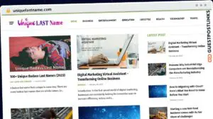 Publish Guest Post on uniquelastname.com
