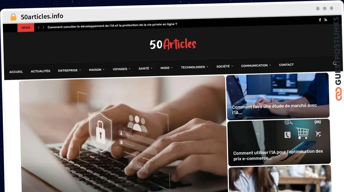 Publish Guest Post on 50articles.info