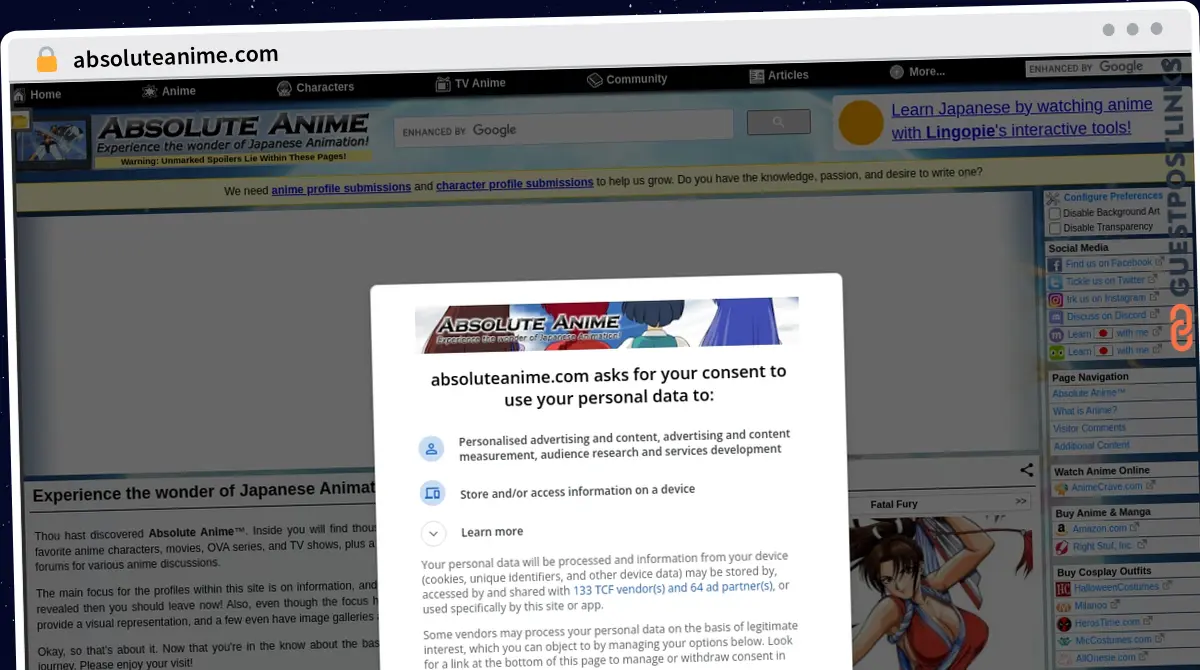 Publish Guest Post on absoluteanime.com