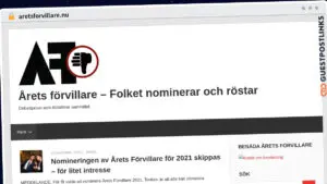 Publish Guest Post on aretsforvillare.nu