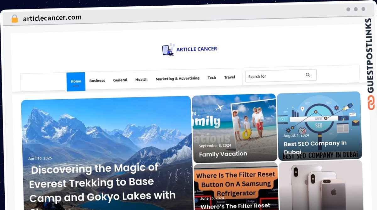 Publish Guest Post on articlecancer.com