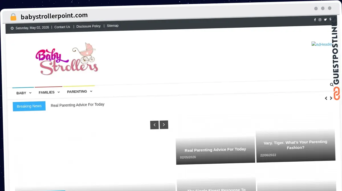 Publish Guest Post on babystrollerpoint.com