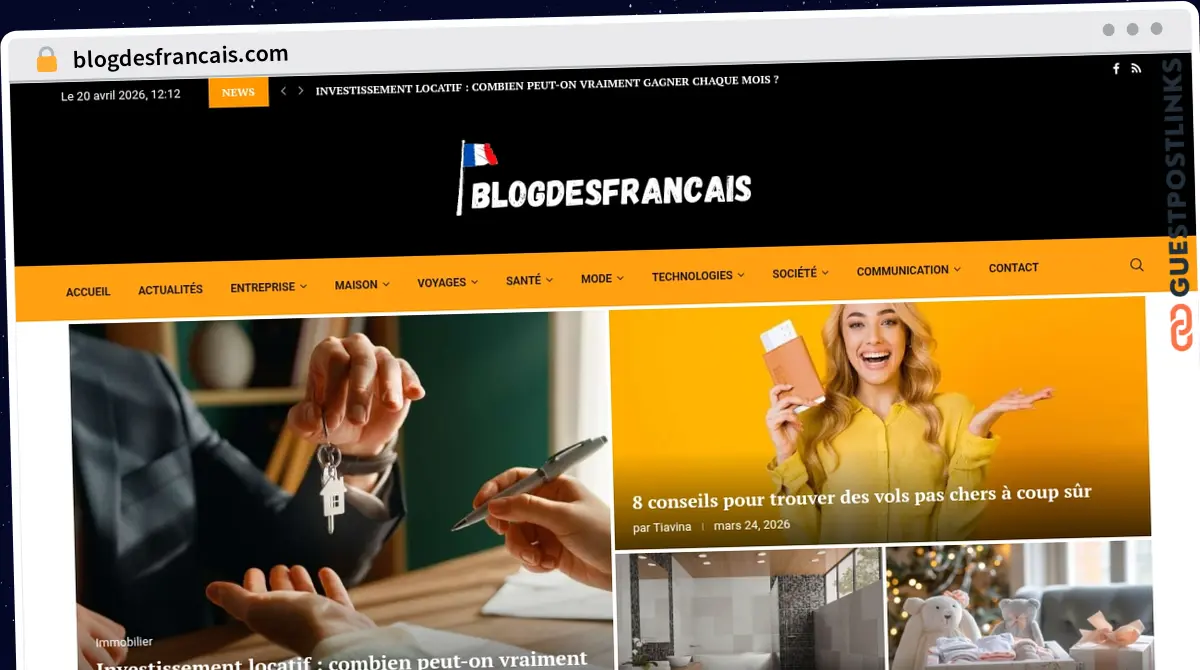 Publish Guest Post on blogdesfrancais.com