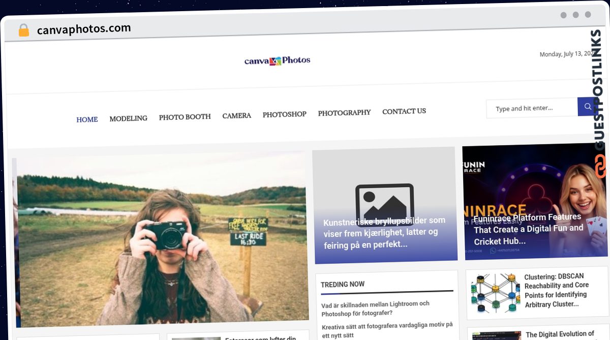 Publish Guest Post on canvaphotos.com