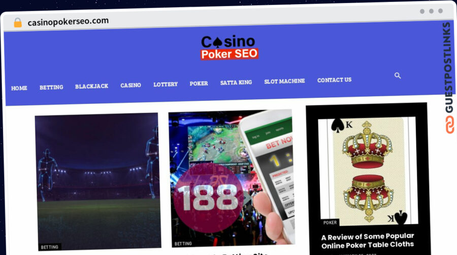 Publish Guest Post on casinopokerseo.com