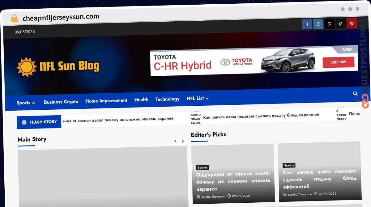Publish Guest Post on cheapnfljerseyssun.com