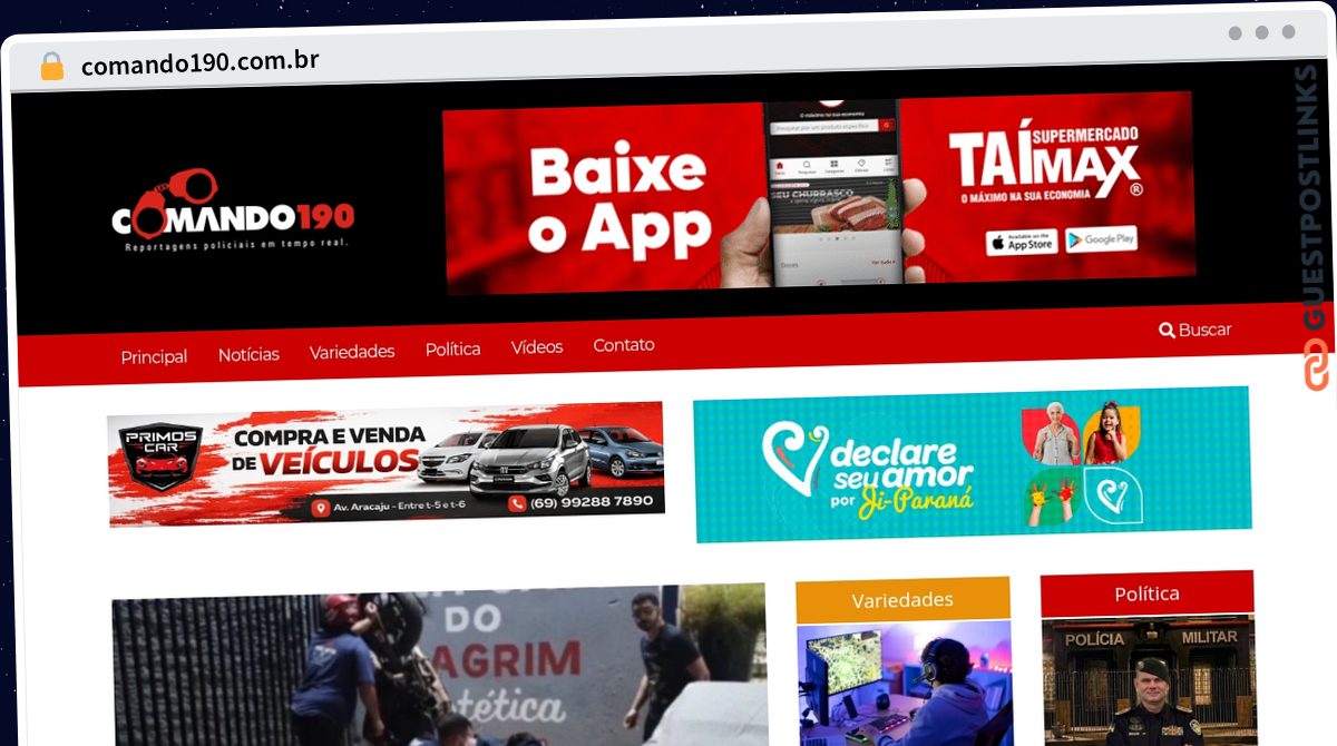 Publish Guest Post on comando190.com.br