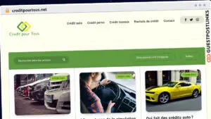 Publish Guest Post on creditpourtous.net