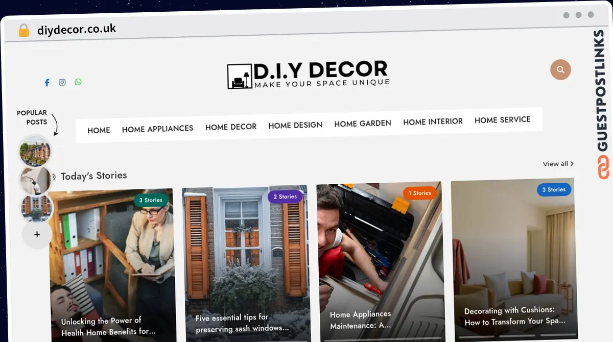 Publish Guest Post on diydecor.co.uk
