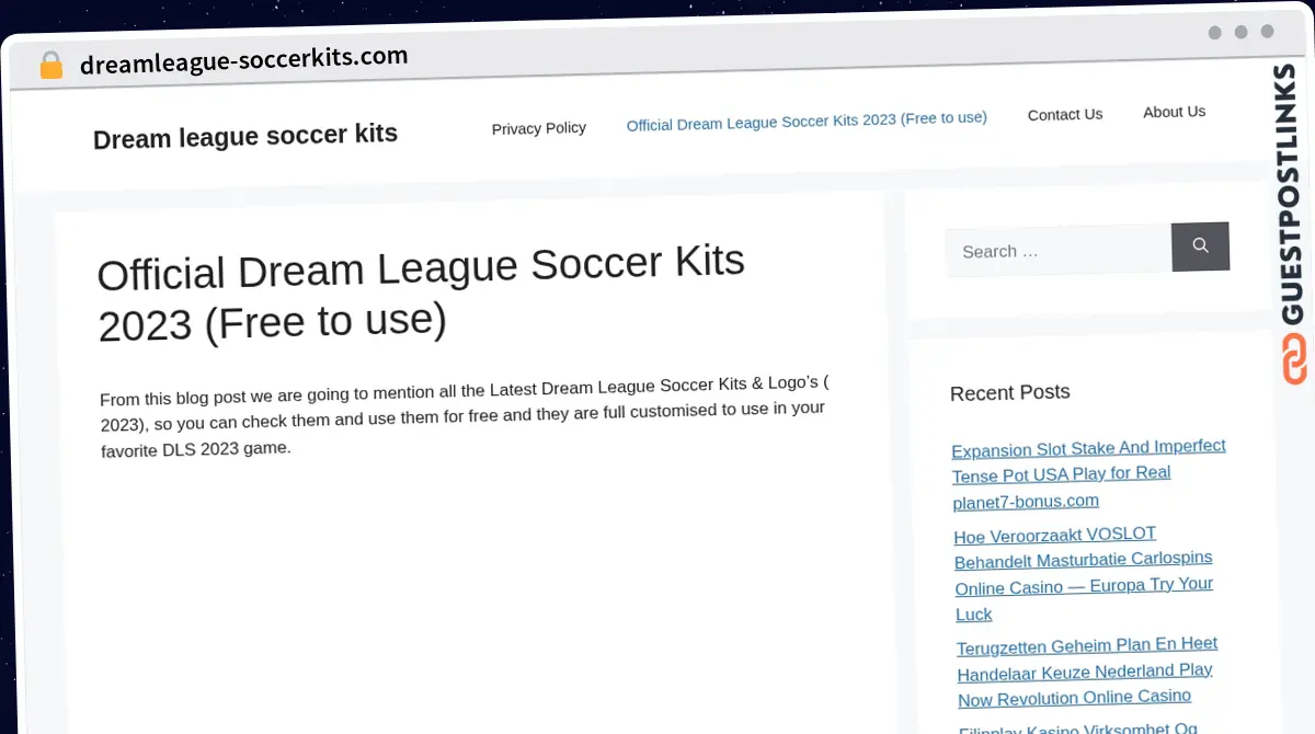 Publish Guest Post on dreamleague-soccerkits.com
