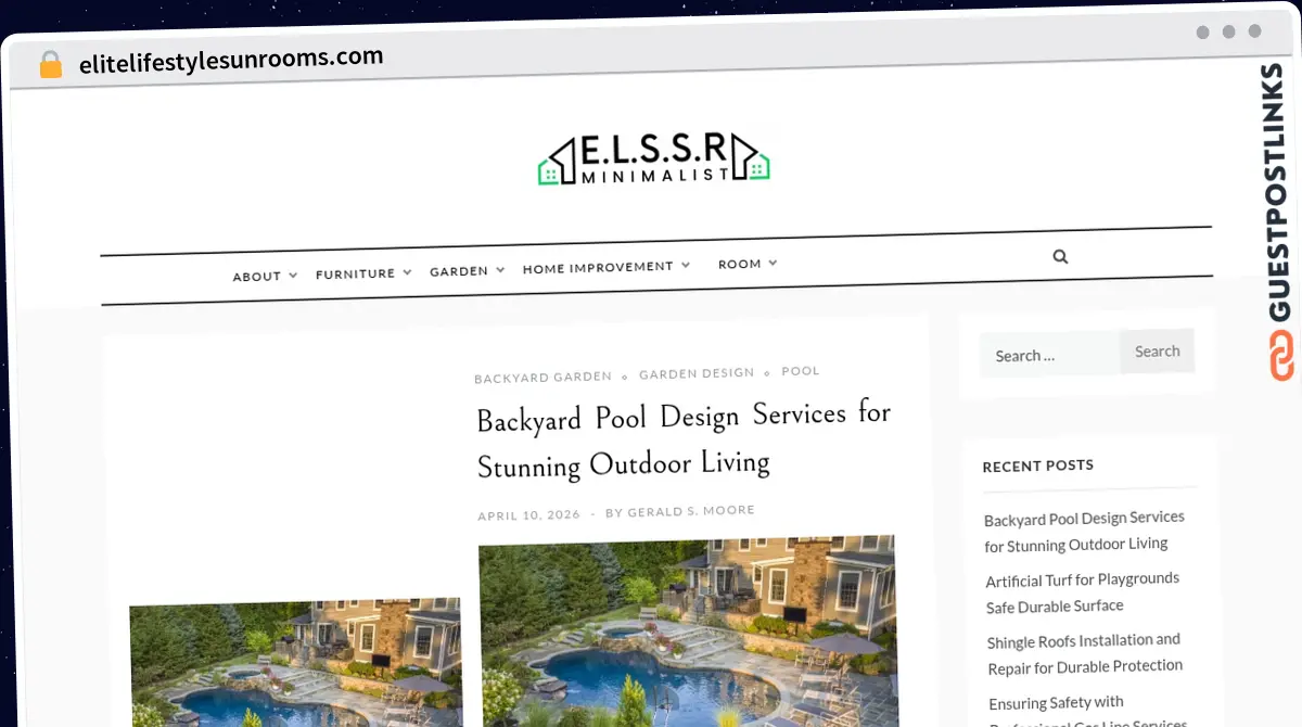 Publish Guest Post on elitelifestylesunrooms.com